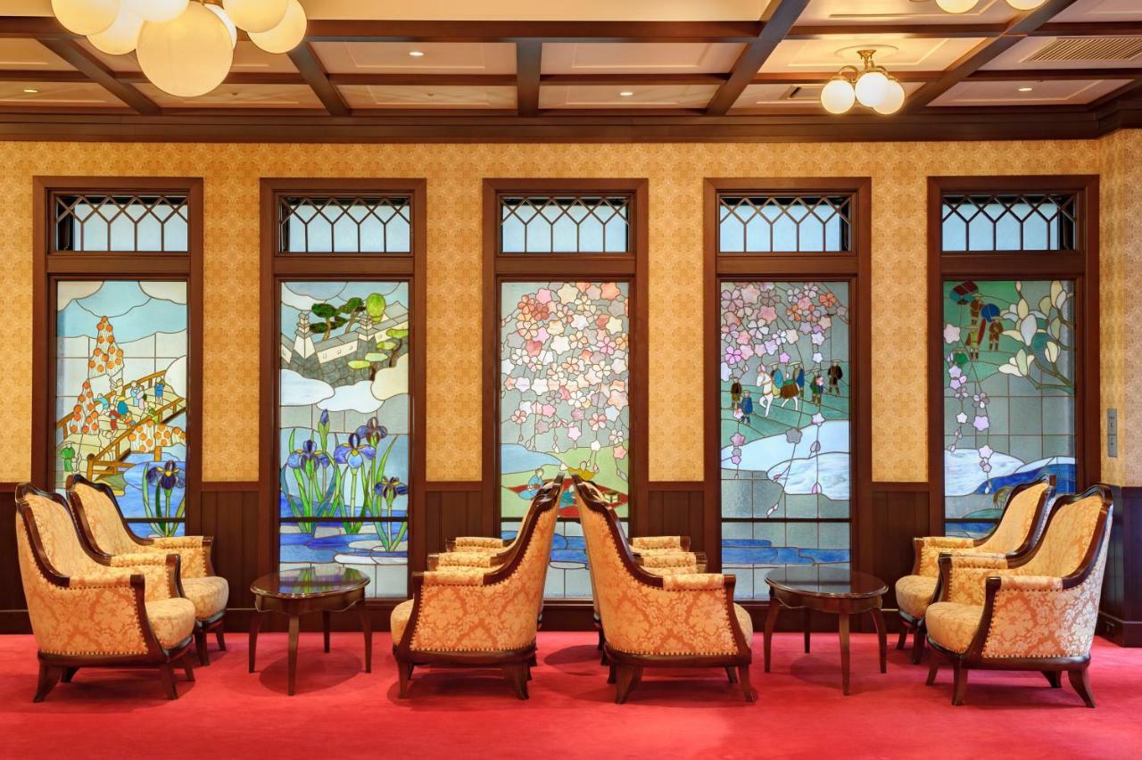 Kanazawa Hakuchoro Hotel Sanraku -Natural Hot Spring- Exterior foto The lobby of the hotel